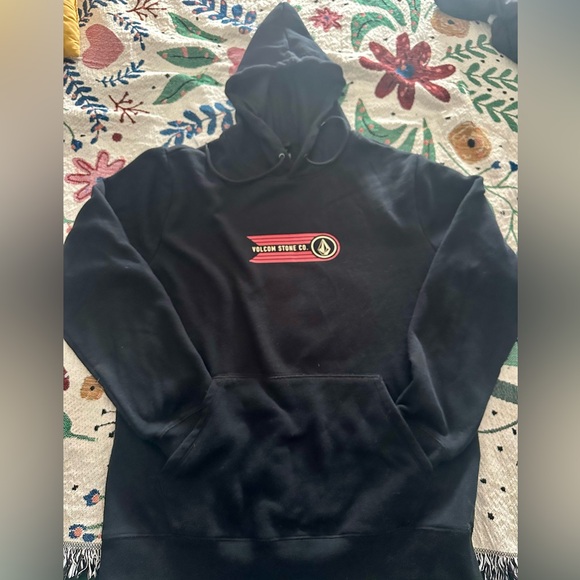 Volcom Men's Black Hoodie - Picture 1 of 4